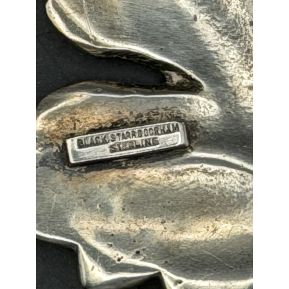 Vintage Black Starr and Gorham Sterling Silver Leaf Brooch/Pin - Picture 3 of 5